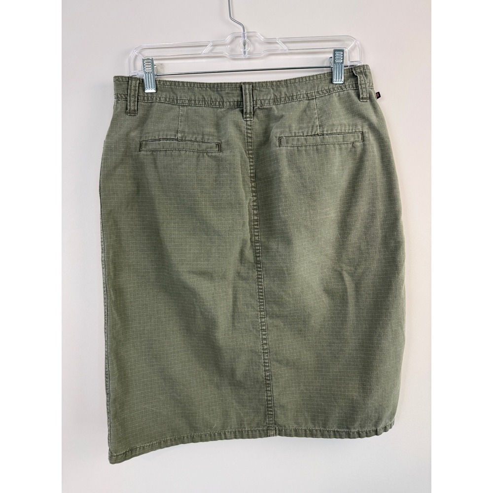 Polo Jeans Co Ralph Lauren Women's Skirt 6 Green Utility Cargo‎ Ripstop VTG 90s - Picture 2 of 4